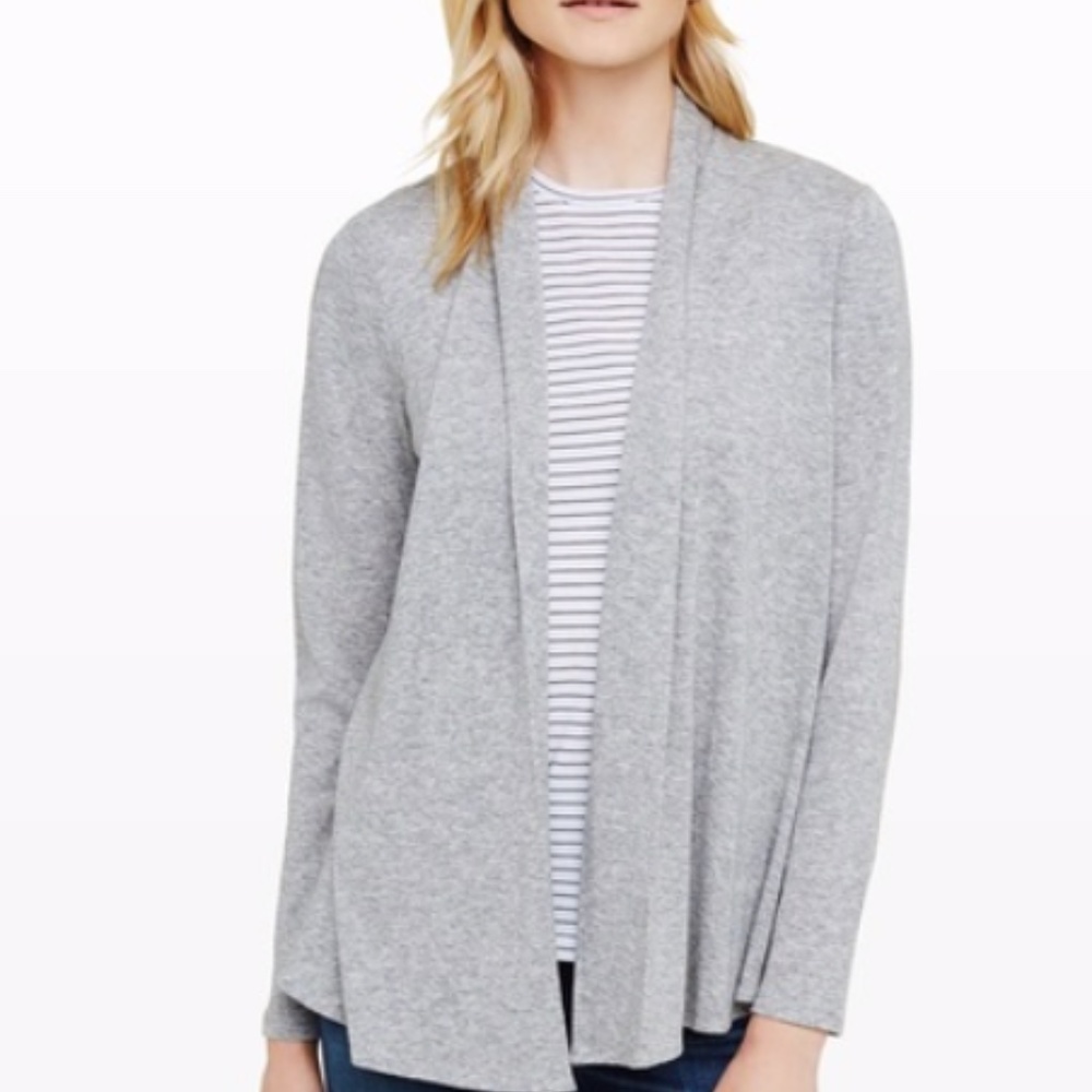 CLUB MONACO Meradyth Knit Cardigan Light Grey